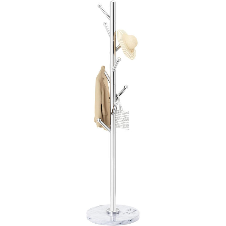 Ivy Bronx Chasitty Freestanding 8 Hook Coat Stand Wayfair.co.uk